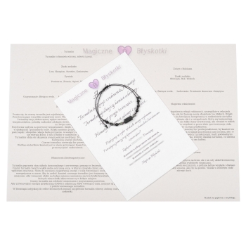 Bransoletka celebrytka czarny TURMALIN ZOISYT Z RUBINEM HEMATYT ochrona